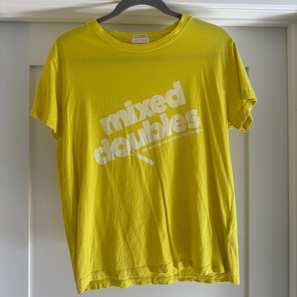 MOTHER The Boxy Goodie Goodie Tee - Mixed Doubles